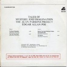 The Alan Parsons Project - Tales Of Mystery And Imagination 7" Single