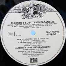 Alberto Y Lost Trios Paranoias - Alberto Y Los Trios Paranoias