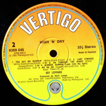 Def Leppard - High 'n' Dry