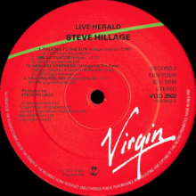 Steve Hillage - Live Herald